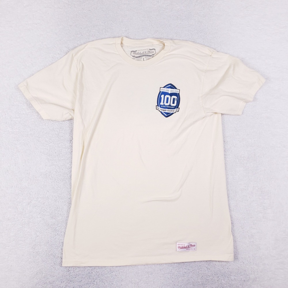 Mitchell & Ness Yankee Stadium 100th Anniversary Pitt vs Syracuse T-Shirt L